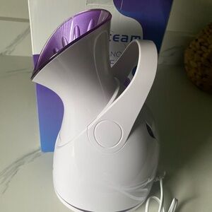 Brand new in box White and Purple Facial Steamer